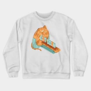 CAT - scanner isometric illustration Crewneck Sweatshirt